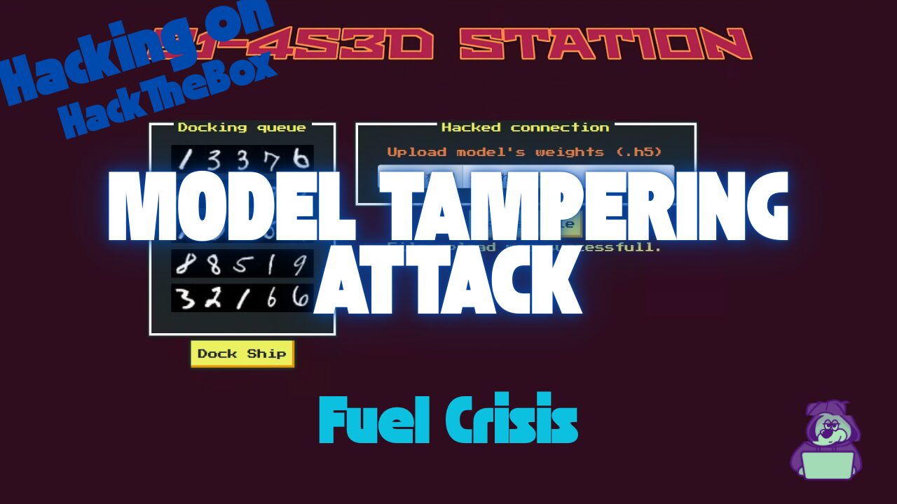 【AIセキュリティ入門】モデル改ざんで特定クラスを無効化してみた|HackTheBox Fuel Crisis Writeup